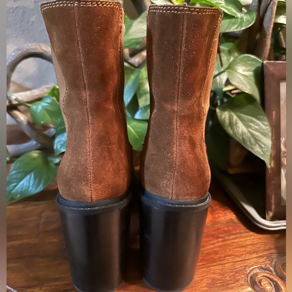 Chelsea & Violet Suede Lace Up Booties. - Picture 4 of 7